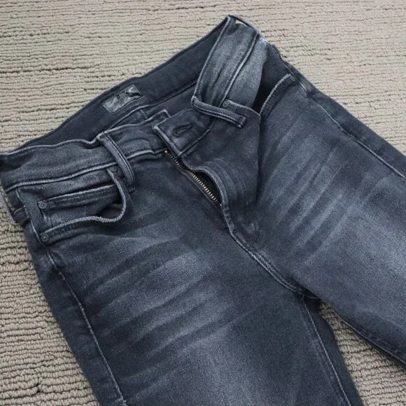 MOTHER Mid Rise Dazzler Flood Jean - Not Today Satan Size 25 - Picture 5 of 10